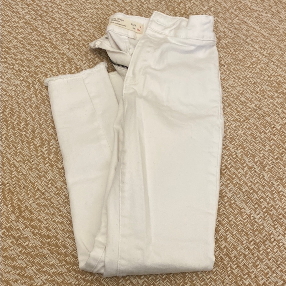 Zara Kids White Jeans size 9